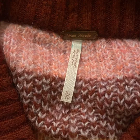 Free People Angle City Cardigan Button Down Oversize Size XS - Picture 4 of 5